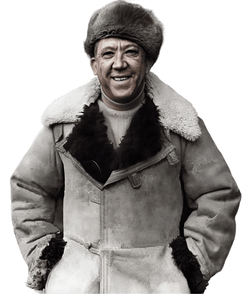 Мужчина в бекеше