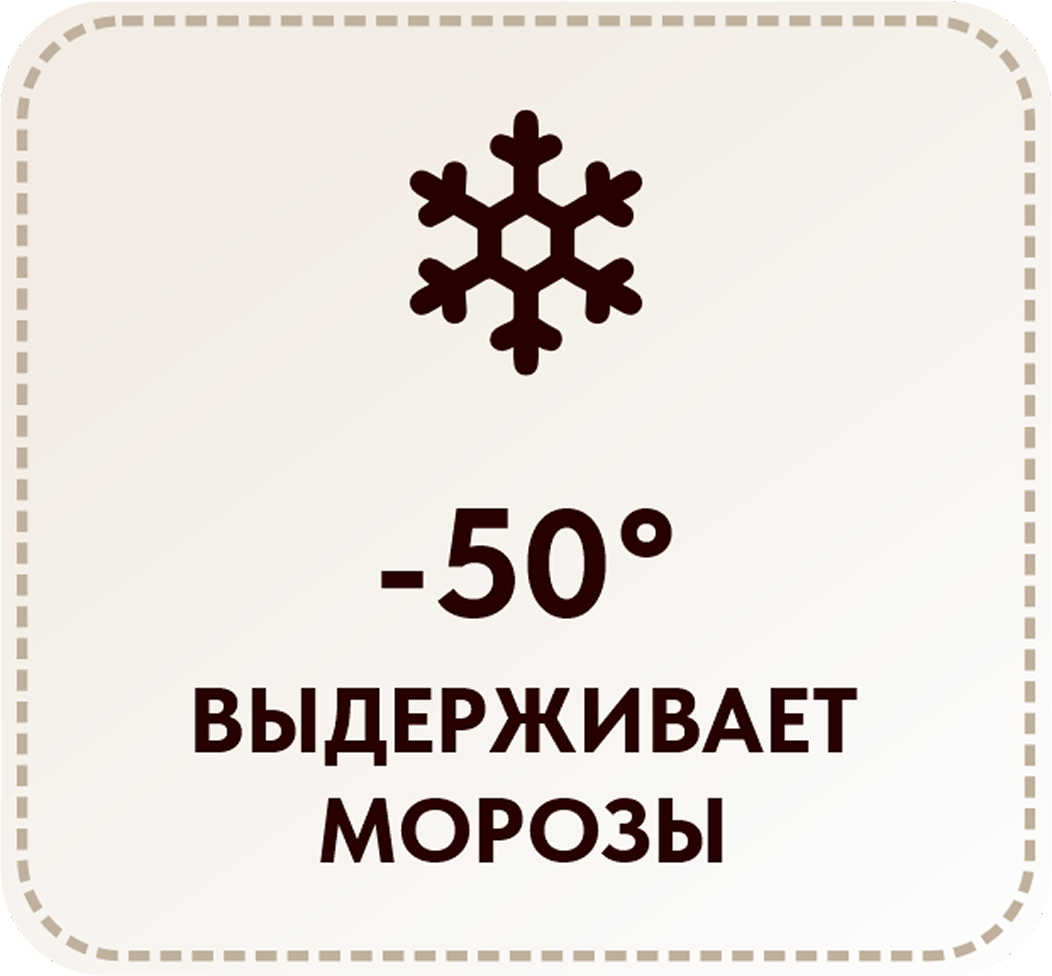 Выдерживает морозы